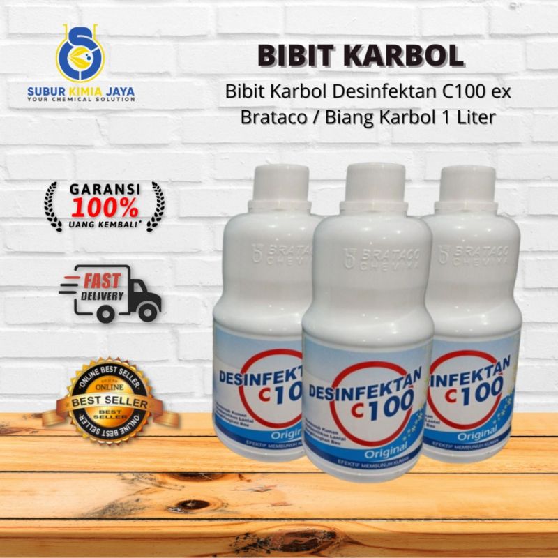 Bibit Karbol Desinfektan C100 ex Brataco / Biang Karbol 1 L