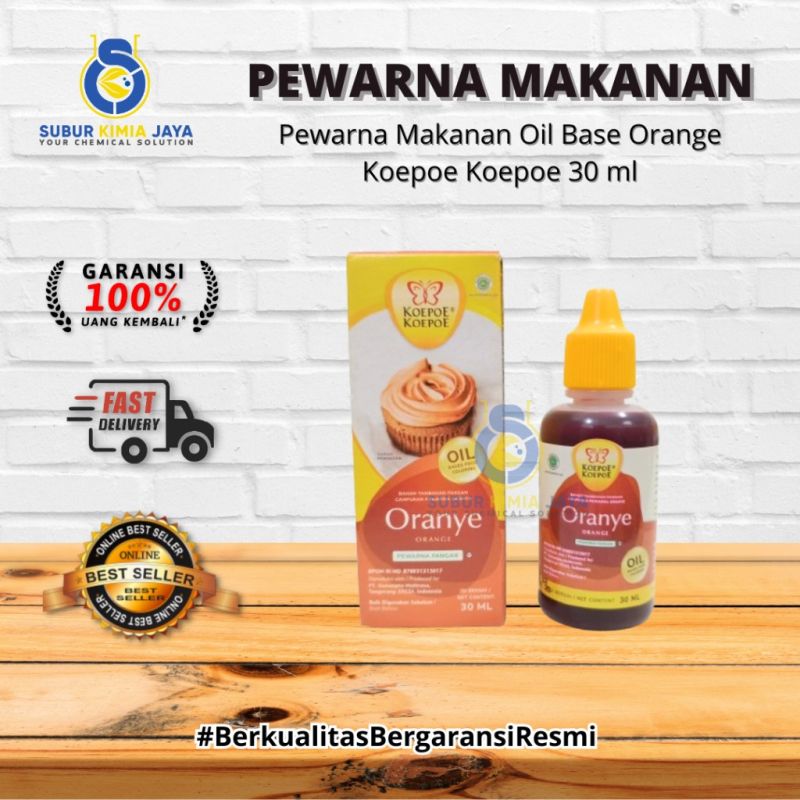 KOEPOE Pewarna Makanan OIL Base ORANGE 30ML