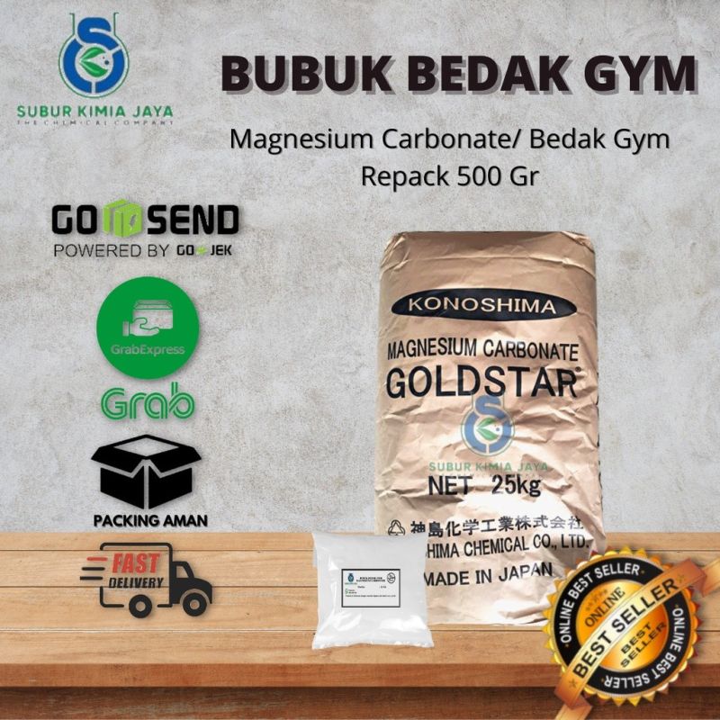 MgCO3 / Magnesium Carbonate / Bubuk Bedak Gym / Chalk Sports Bubuk Panjat Tebing 500 GR
