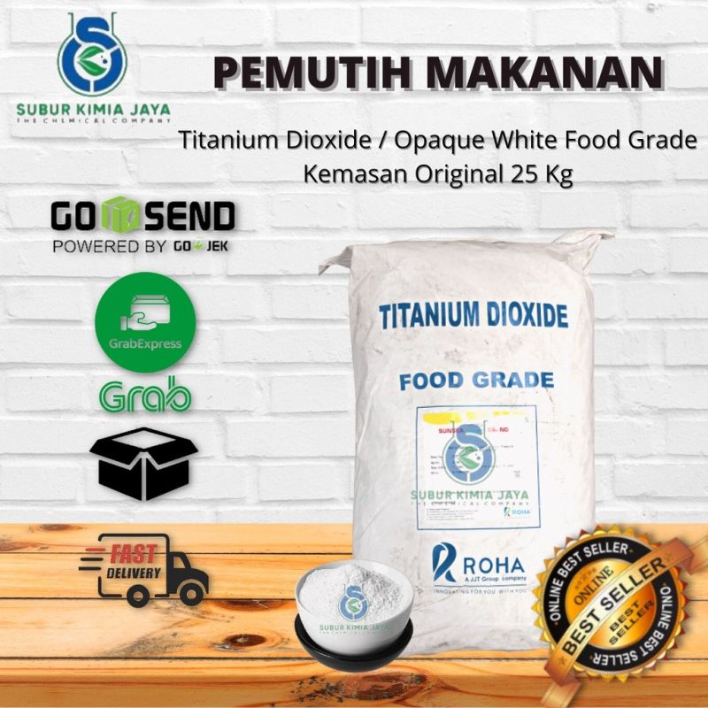Pewarna Makanan Bubuk Opaque White / Putih 1 ZAK