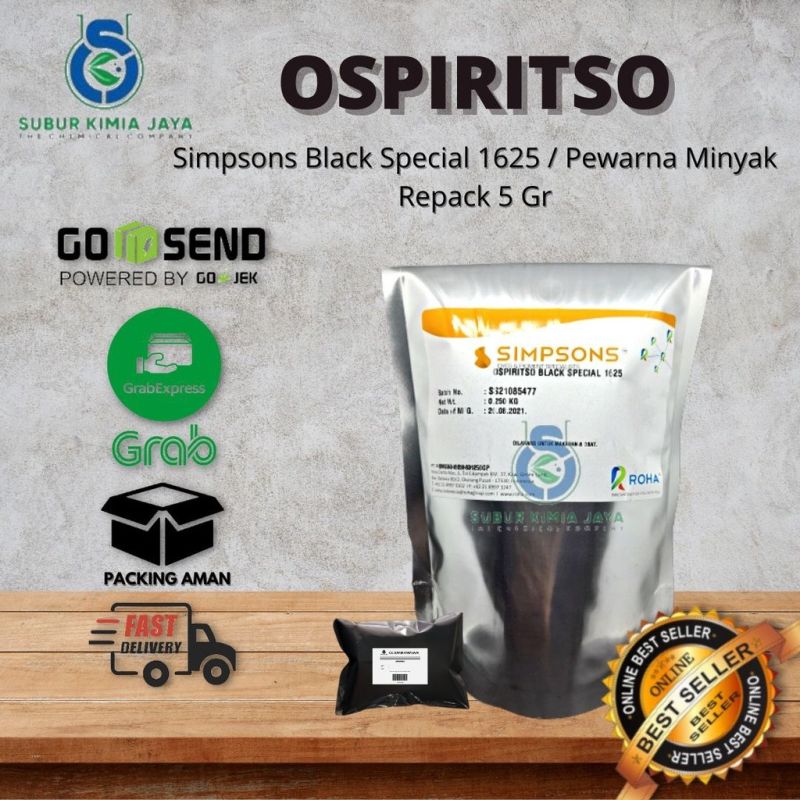 Pewarna Hitam Basis Minyak / Pewarna Minyak / Pewarna Lilin / solvent OSP Black Special 5GR