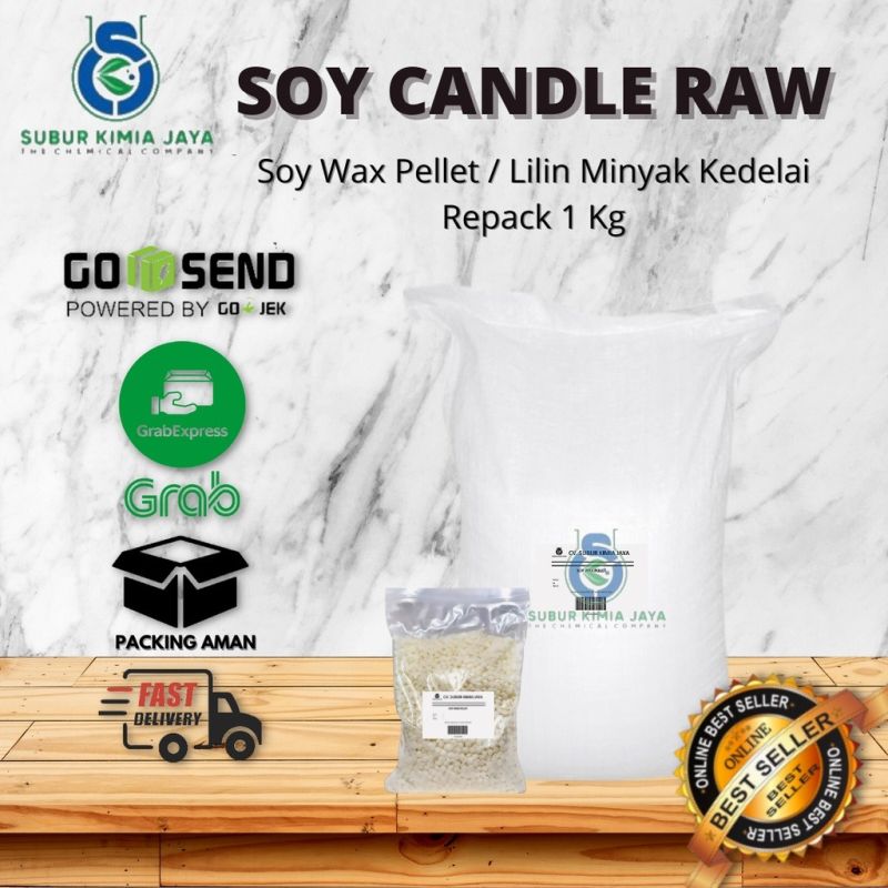 Soy Wax Pillar  Lilin Pillar Dekorasi 1 KG