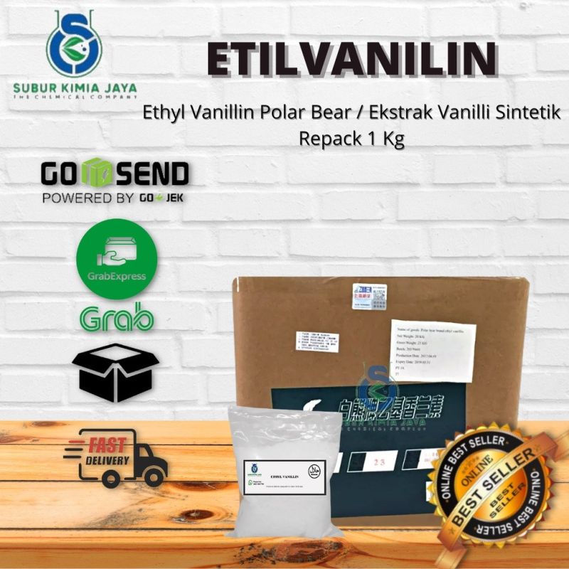 Ethyl Vanillin Polarbear / Vanili / Vanilin Powder 1 kg