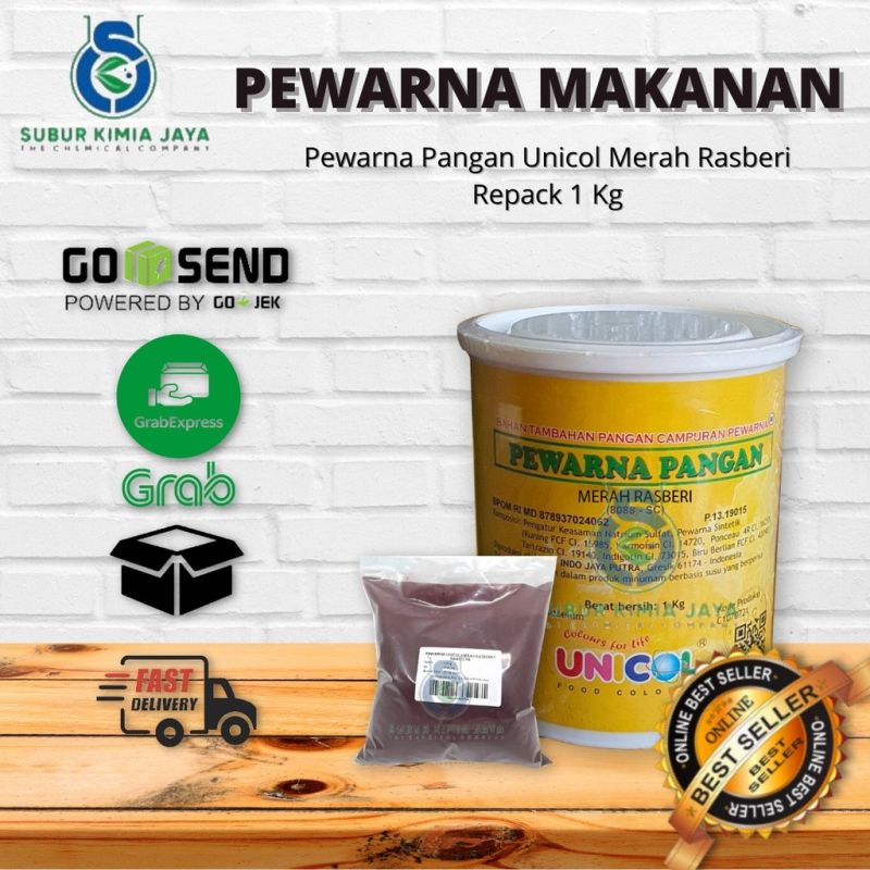 Pewarna Unicol Merah Rasberi / Pewarna Pangan Bubuk Merah Rasberi 1 Kg