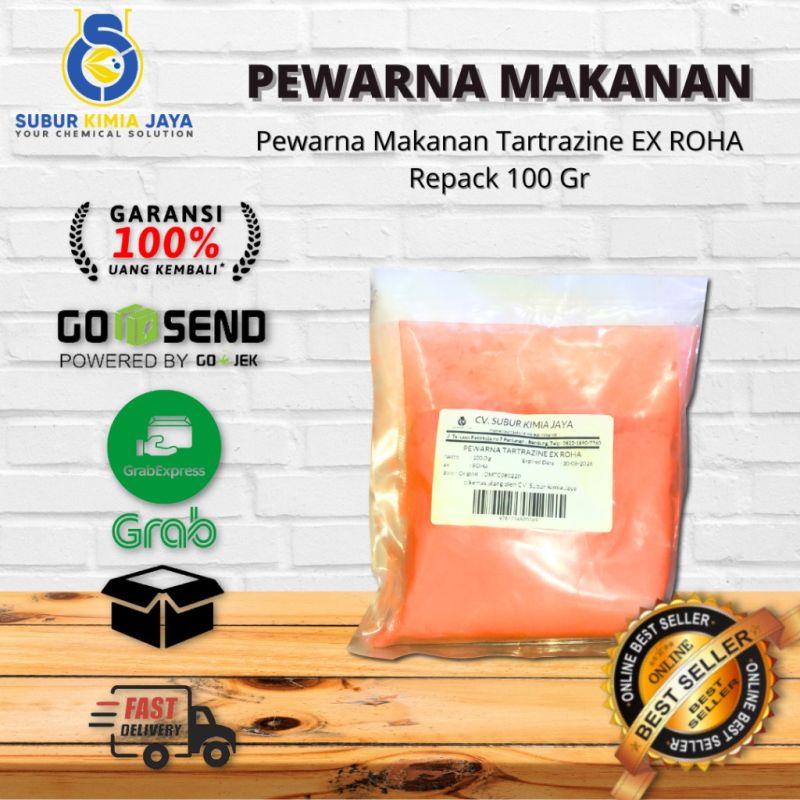 Pewarna Makanan Tartrazine EX ROHA 100 GR