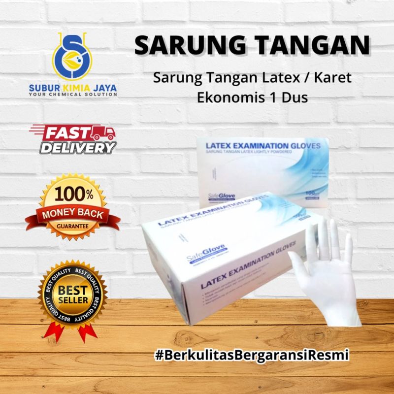 Sarung Tangan Latex Ekonomis / Sarung Tangan Karet 1 DUS