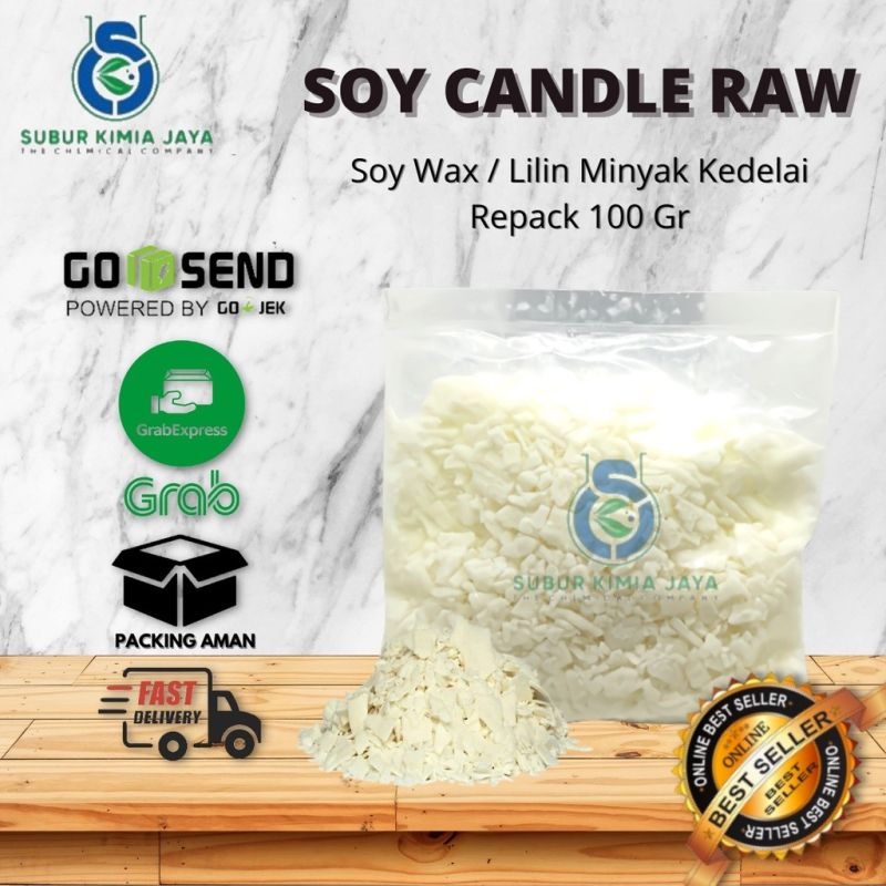 Soy Wax / Soy Candle Raw - Lilin Minyak Kedelai 100 gr