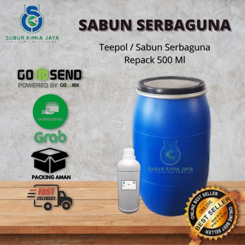 Teepol - Sabun Serba Guna Pembersih Minyak / Cairan Pembersih Serbaguna Penghilang Minyak 500 ml