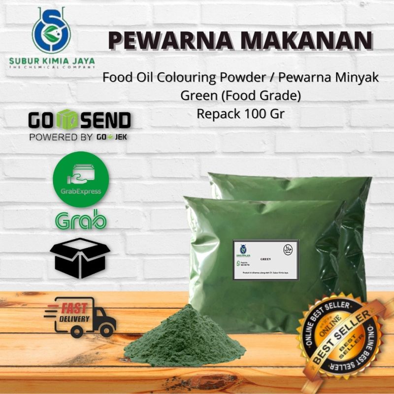 Pewarna Bubuk Oil / Minyak Green Hijau Paprika 100 gr