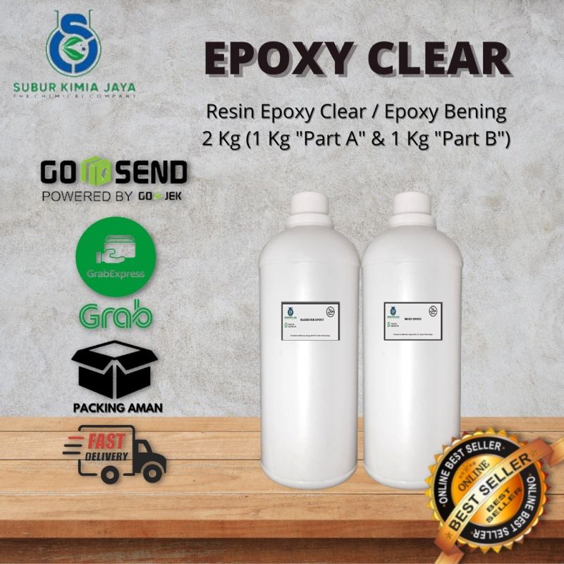 Epoxy Resin Bening Clear 1 KG + Hardener 1 KG