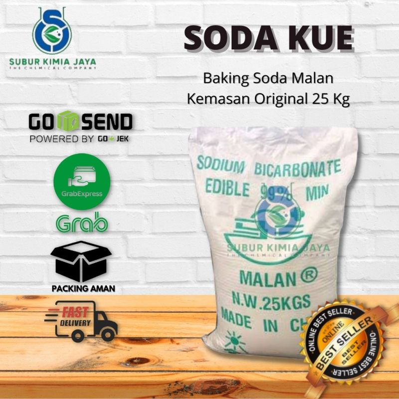 Soda Kue / Sodium Bicarbonate / Baking Soda MALAN 25 Kg KHUSUS GOJEK