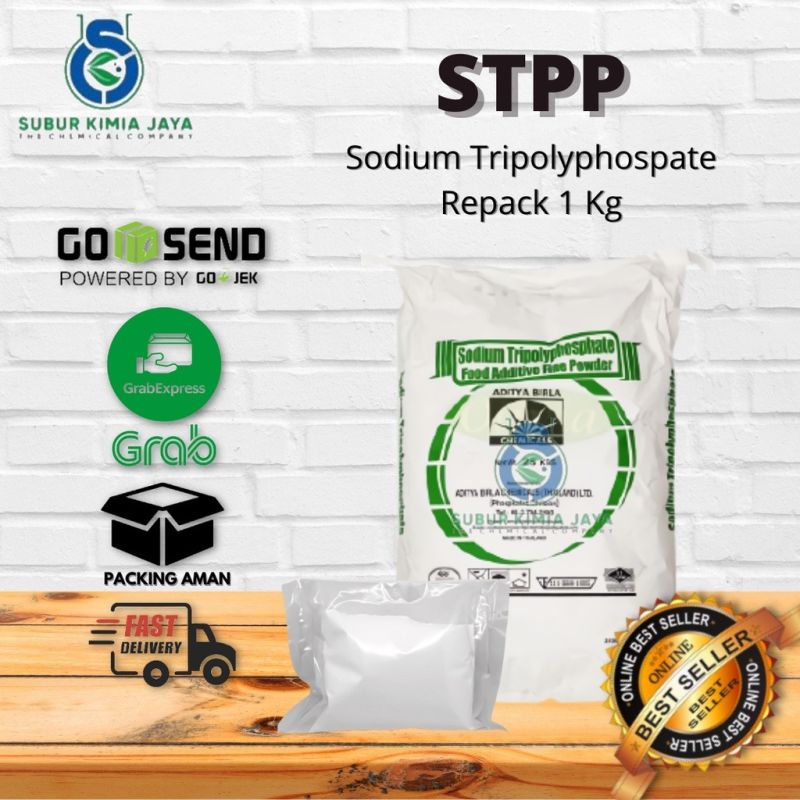 Sodium Tripolyphospate / STPP Food Grade / Pengenyal Bakso Halal / Sosis / Nuget / Mie 1 Kg