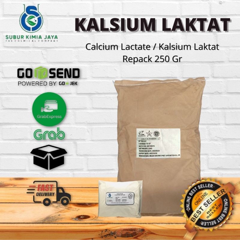 Kalsium Laktat / Calcium Lactate / Calsium Lactate Food Grade 250 Gr