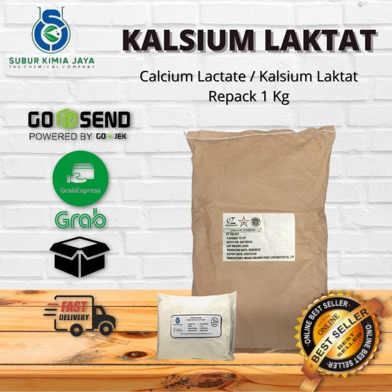 Kalsium Laktat / Calcium Lactate / Calsium Lactate Food Grade 1 Kg