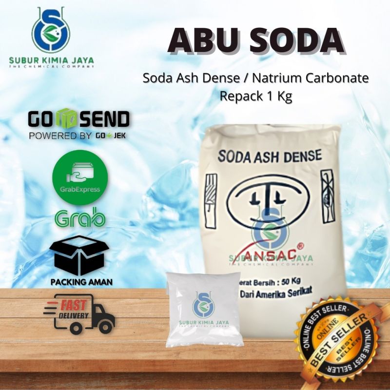 Soda Ash Dense / Abu Soda / Natrium Karbonat / Na2CO3 / 1 KG