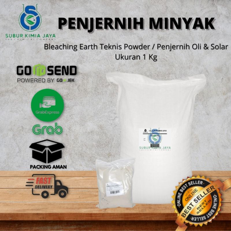 Bleaching Earth Teknis Powder / Penjernih Solar dan Oli / Penjernih Minyak Kotor Ex China 1 Kg
