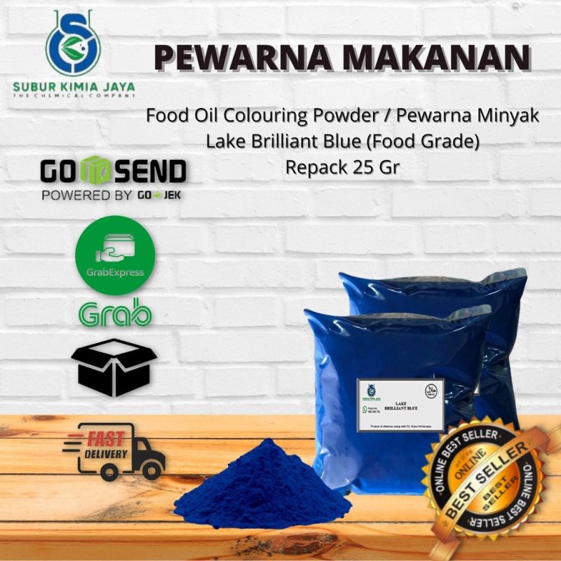 Pewarna Bubuk Minyak / Oil Bubuk Brilliant Blue Biru 25 gr