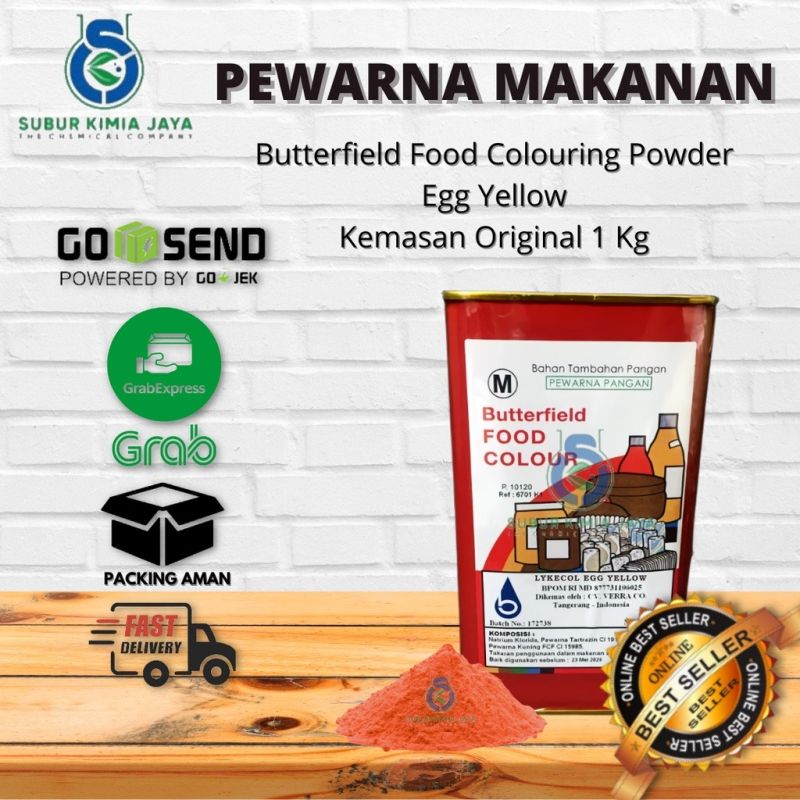 Butterfield Food Color Egg Yellow / pewarna makanan egg yellow (1KG)