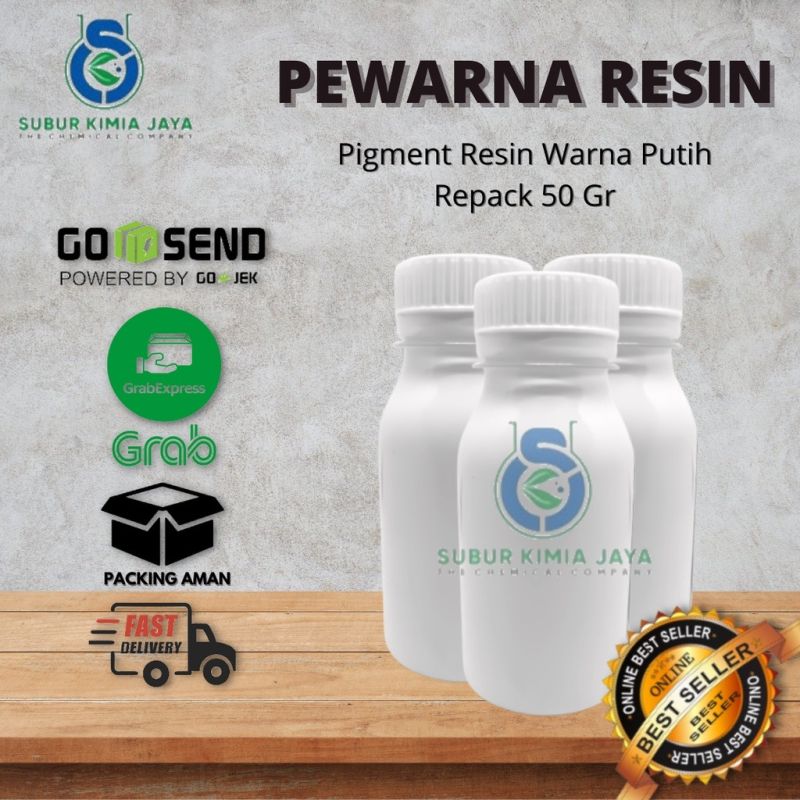 Pigment Pewarna Resin 50 gr / Pigmen Resin - Putih