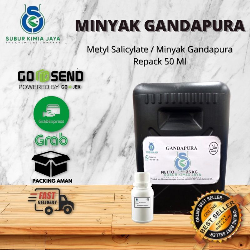 Minyak Gandapura Murni / Methyl Salyclate / Minyak Gondopuro 50 ml