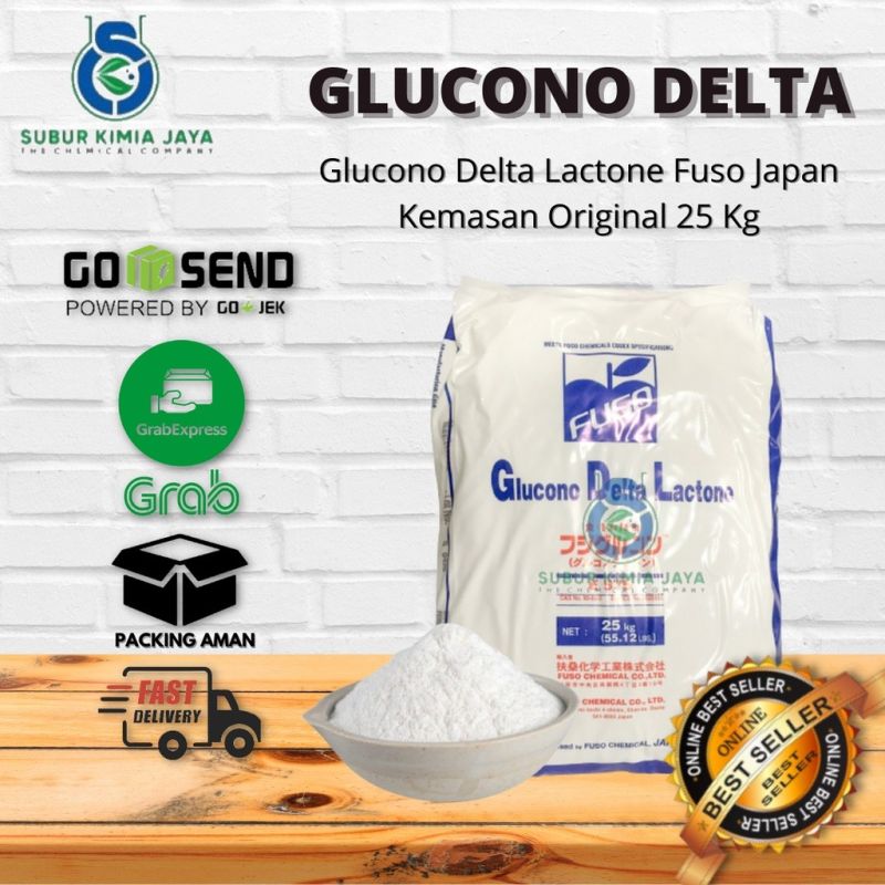 Glucono Delta Lactone GDL Fuso Japan Food Grade 25 KG (KHUSUS KURIR INSTANT)