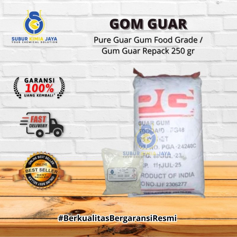 Guar gum pure food grade Ex India 250 gr