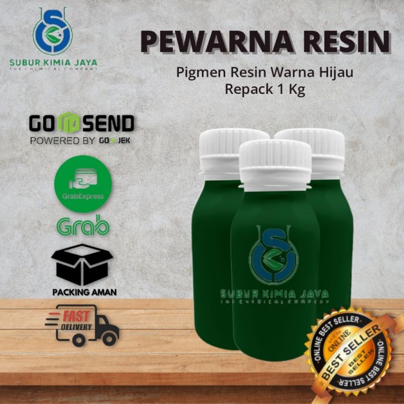 Pigment Pewarna Resin 1 KG / Pigmen Resin - HIJAU