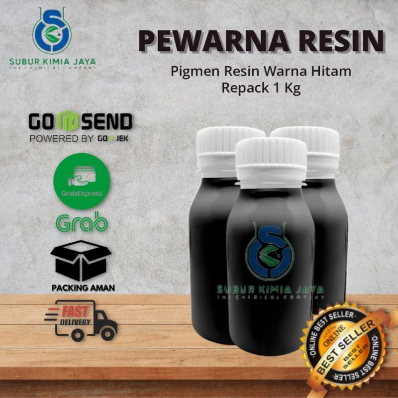 Pigment Pewarna Resin 1 KG / Pigmen Resin - HITAM