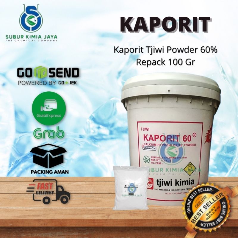 Kaporit Bubuk / Chlorine bubuk 100 Gr Ex Tjiwi