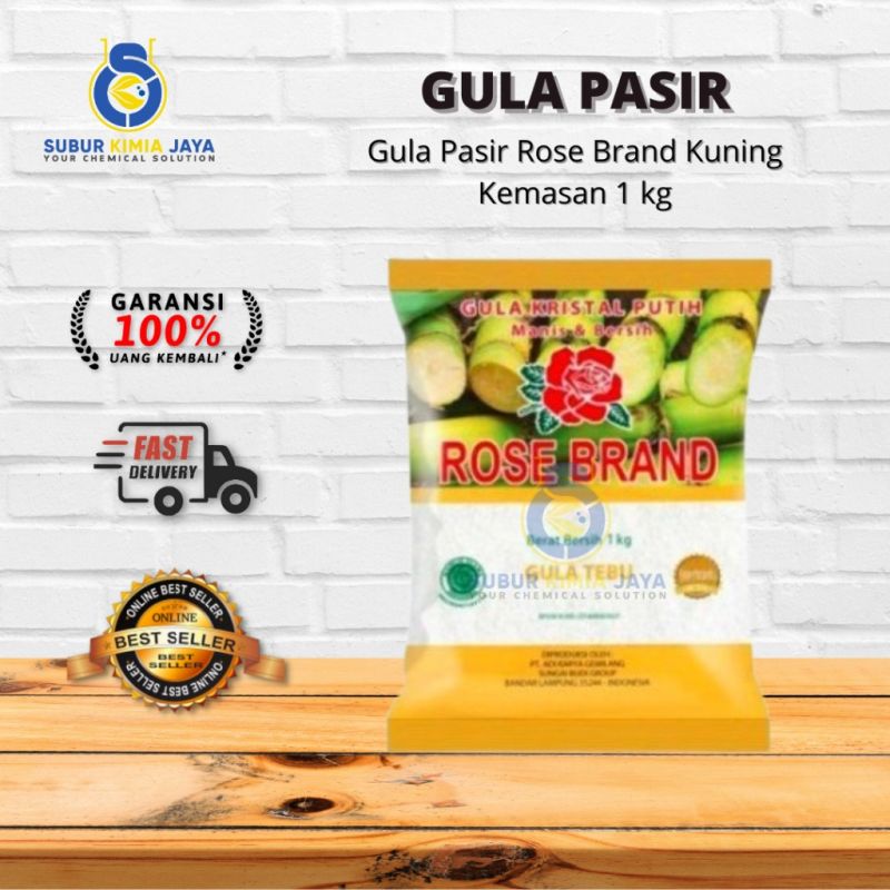 Gula Pasir Rose Brand Kuning Rose Brand 1 kg