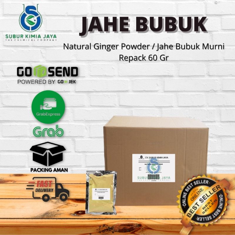 Natural Ginger Powder  Bubuk Jahe 60 gr