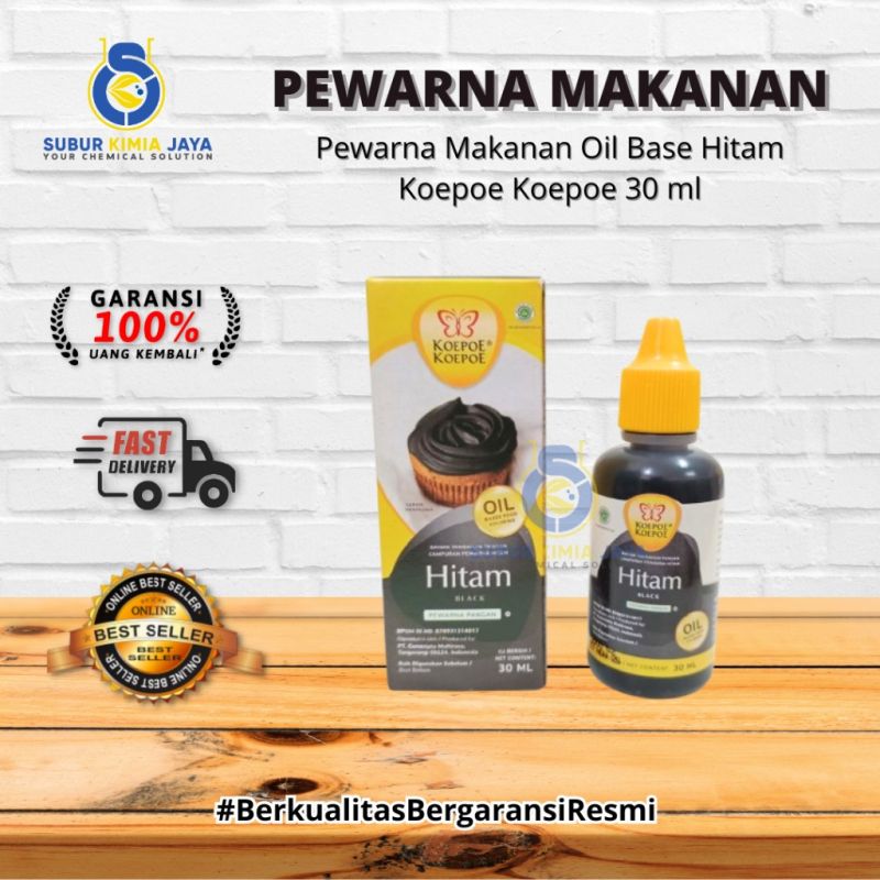 KOEPOE Pewarna Makanan OIL Base HITAM 30ML