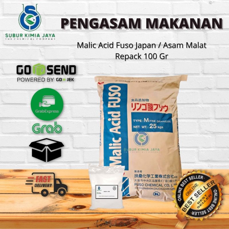 Malic Acid FCC Fuso Japan / Asam Malat 100 GR