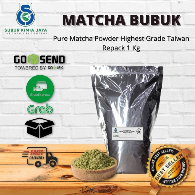 Matcha Pure Impor Taiwan / Matcha powder / Greentea Powder 1 KG