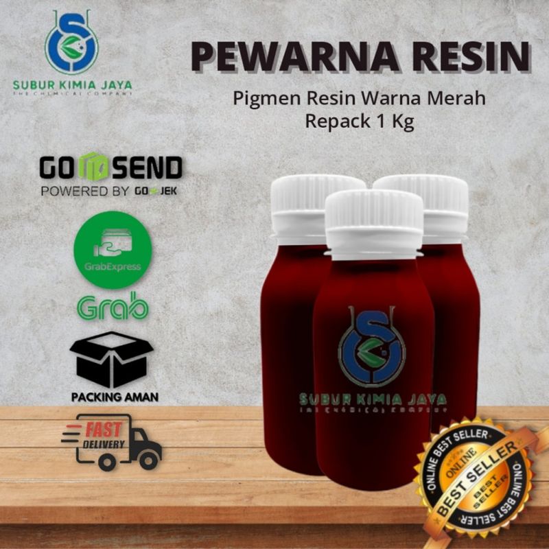 Pigment Pewarna Resin 1 KG / Pigmen Resin - MERAH