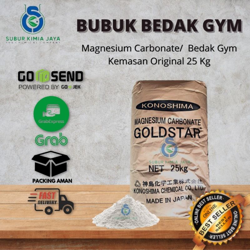 MgCO3 / Magnesium Carbonate / Bubuk Bedak Gym / Chalk Sports Bubuk Panjat Tebing 25 kg / 1 zak