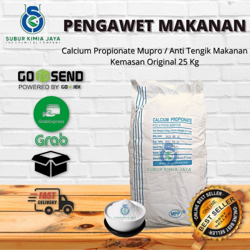 Calcium Propionate Powder Mupro Ex. RRC Food Grade Khusus Gojek 25 KG