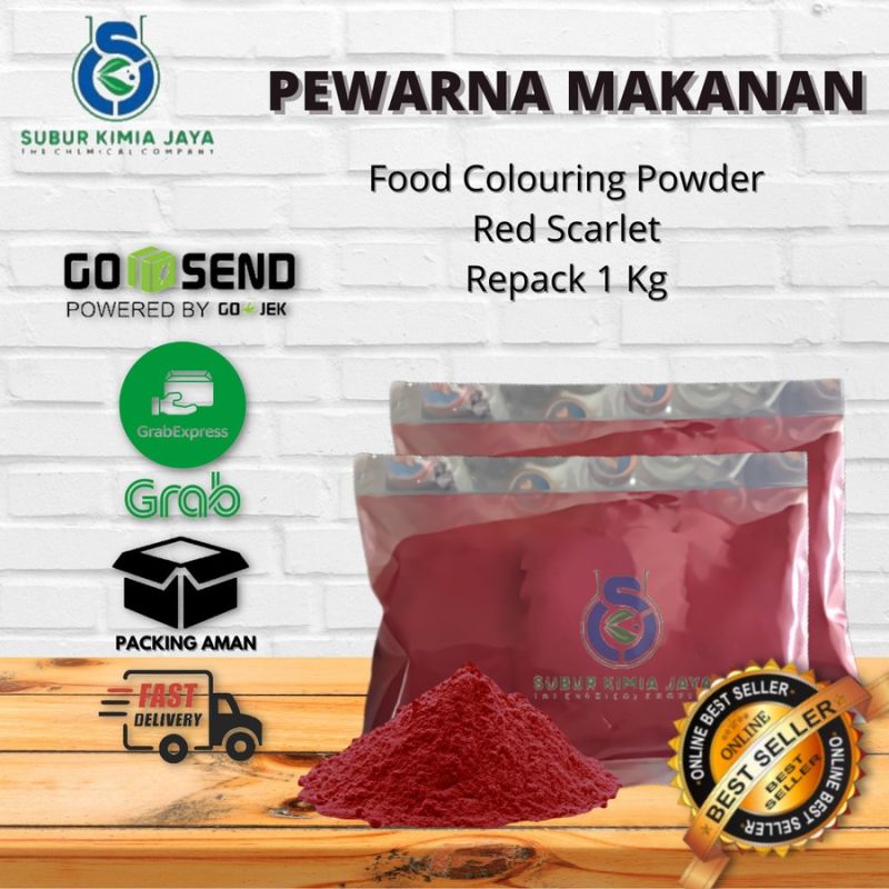 Pewarna Makanan Bubuk Red Scarlet Merah 25 Kg