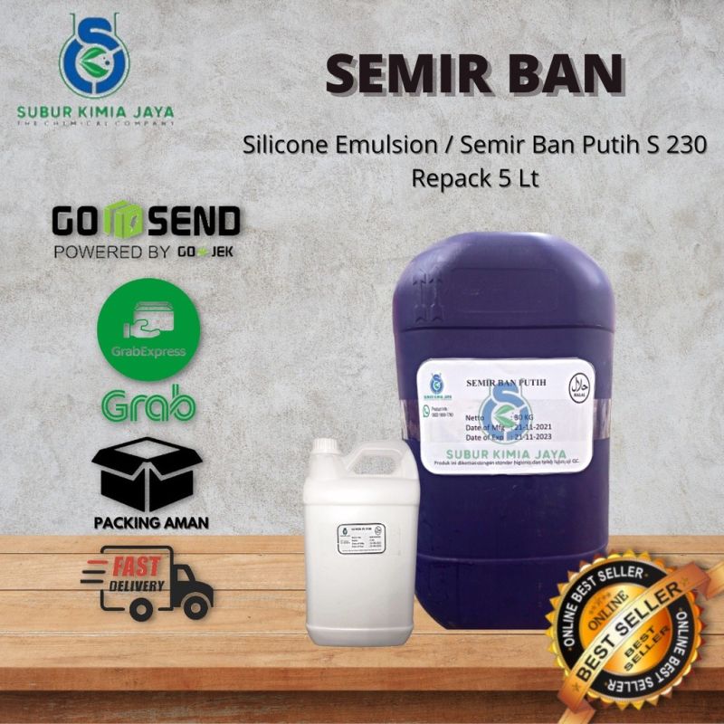 Semir Ban Putih / Silicone Emulsion / Silikon Emulsi 5 L