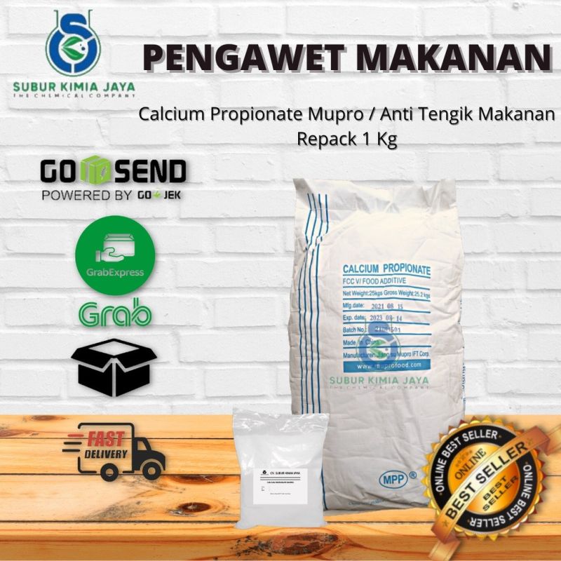 Calcium Propionate Powder Mupro Ex. RRC Food Grade Anti Tengik 1 KG