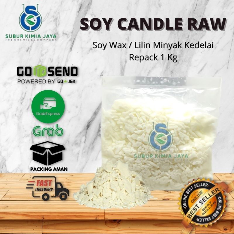 Soy Wax / Soy Candle Raw - Lilin Minyak Kedelai 1 KG